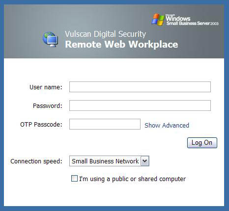 Vulscan Digital Security Remote Web Workspace