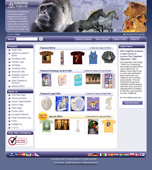 Something Different's Website (screenshot)