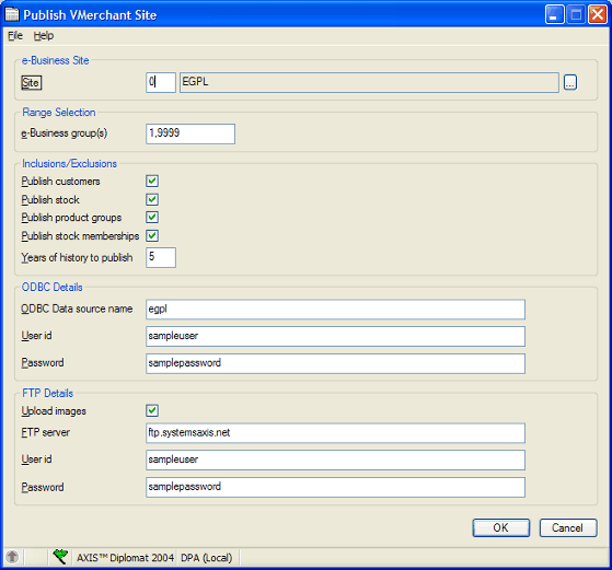 Publish VMerchant Site