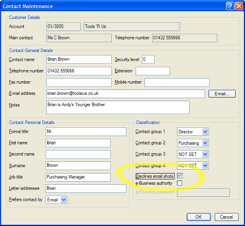 AXIS Diplomat allows receipients to opt out of receiving email shots in future
