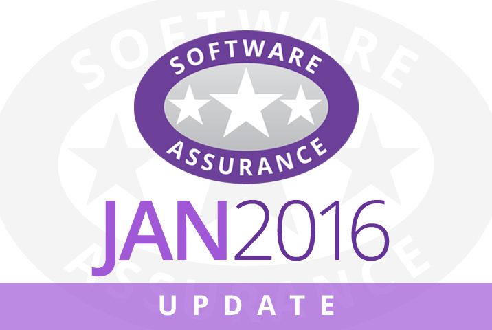 January 2016 Update for Software Assurance