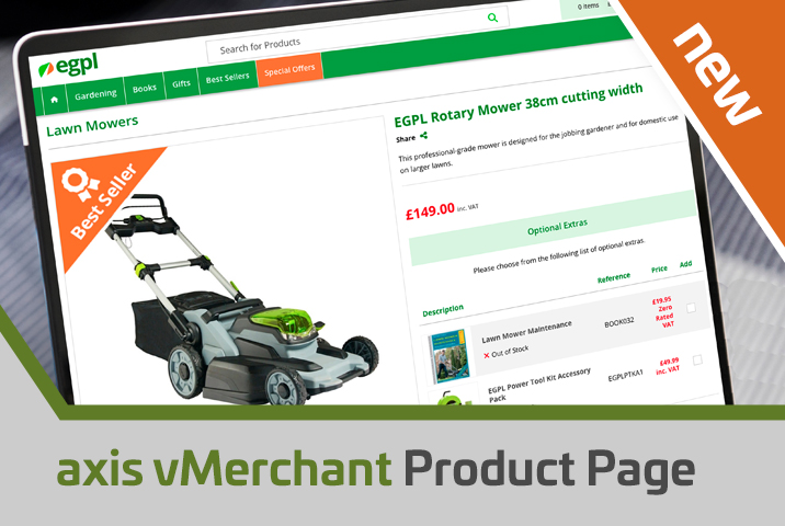 New Product Page Layout for axis vMerchant Express class=