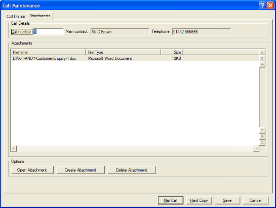 Call Maintenance