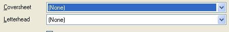 Set the coversheet to "None"
