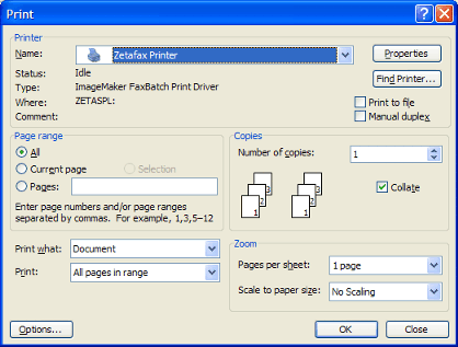 Printer Properties